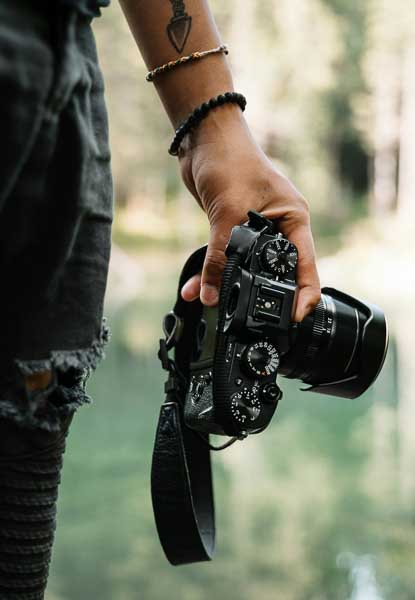 Fotograf med kamera