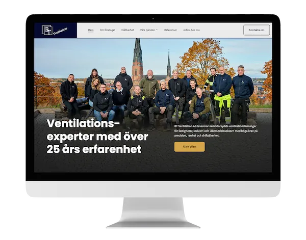Bild på hemsida
